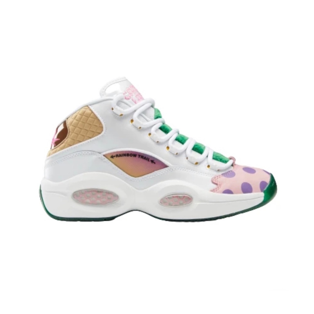 NWT REEBOK MEN'S CANDY LAND QUESTION MID BASKETBALL SHOES SIZE 9 - Picture 7 of 15